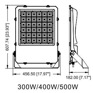 ROKEE 06-G7 Series 400W LED Flood Light | Sports Flood Light